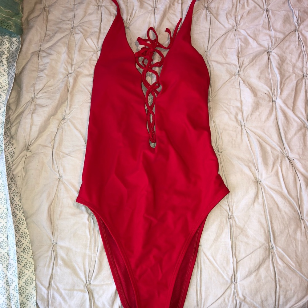 Aerie one-piece high leg swimsuit